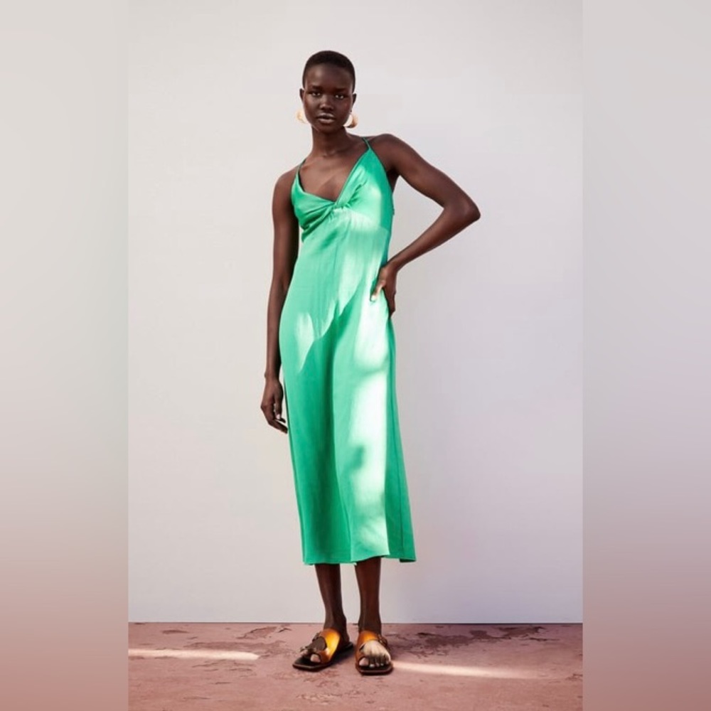 NWT knotted slip dress